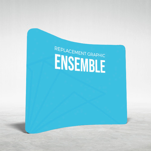 10' Helium by Ensemble Curved Tension Fabric Display Replacement Graphic