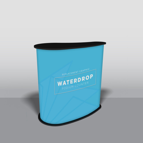 Waterdrop Podium Counter - Replacement Graphic