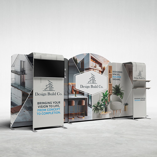 20ft Ensemble Tension Fabric Trade Show Display Kit E20J - Main