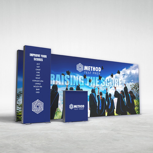 20ft Prism Backlit Trade Show Display P20C - Main
