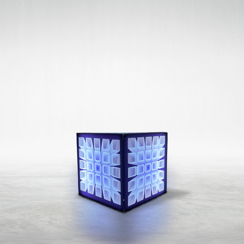 2ft backlit cube with custom SEG graphics