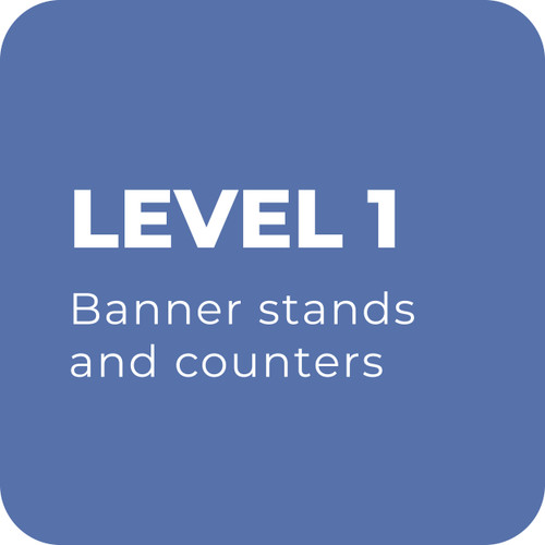 Creative Design Level 1 - Banner Stands and Counters