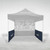 Custom-printed side wall for 10 x 10 event tent. Tent sold separately.