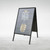 Black 24" x 36" A-Frame Sidewalk Sign - Angled