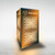Illuminated 3 x 3 x 6 trade show tower display, second angle