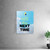 Vertical 36" x 48" wall-mounted SEG frames on a neutral background with a plant for scale