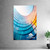 Vertical 48" x 72" wall-mounted SEG frames on a neutral background with a plant for scale