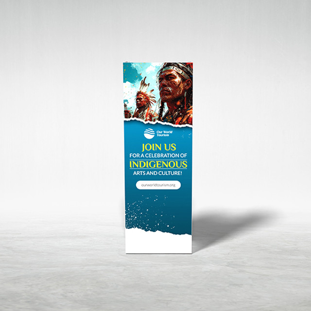 30" Graffiti Backlit Banner Stand - Main