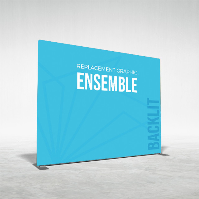 10' Backlit Ensemble Trade Show Display Lightbox Replacement Graphic