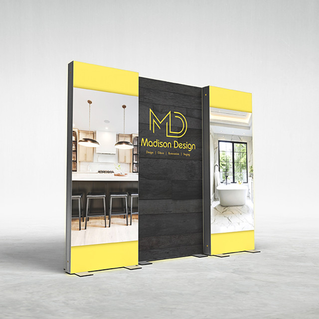 10ft Prism Backlit Trade Show Display Kit P10B - Main