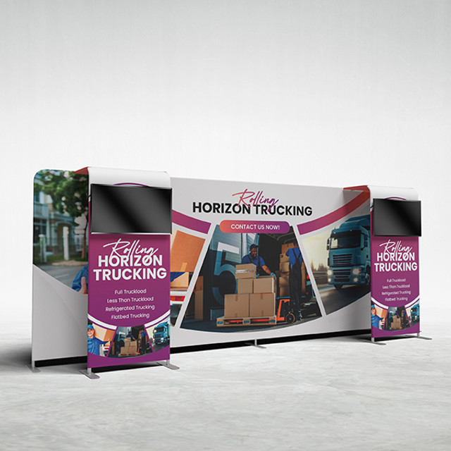 20ft Ensemble Tension Fabric Trade Show Display Kit E20I - Main