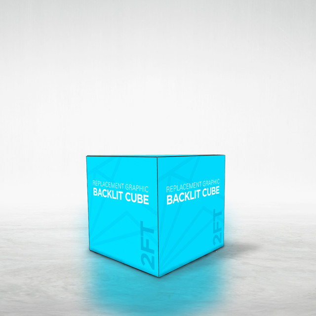 Replacement graphics for 2ft backlit cube