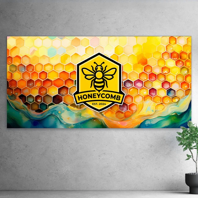 48" x " wall-mounted SEG frame on a neutral background with a plant for scale