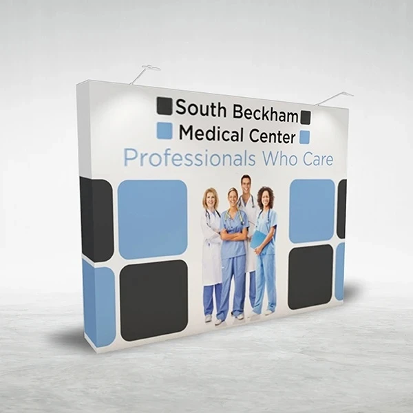 10ft Quick Up pop up display frame with collapsible aluminum construction