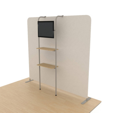 Ensemble Accessory - Shelves Rack with Monitor Mount | Displayit