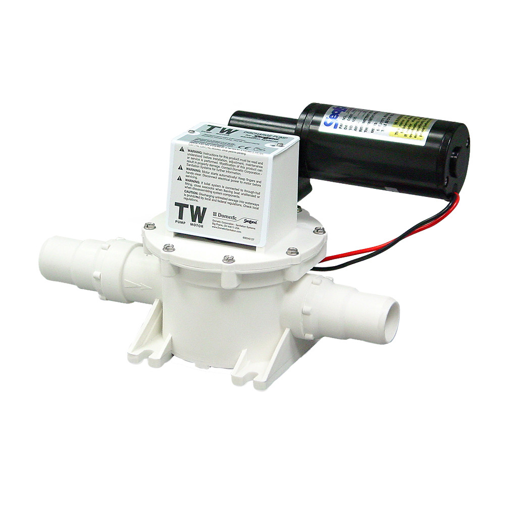 Motor pictured on a T Pump. Black motors are 12vdc and gray motors are 24vdc. Check your motor if it has been painted.