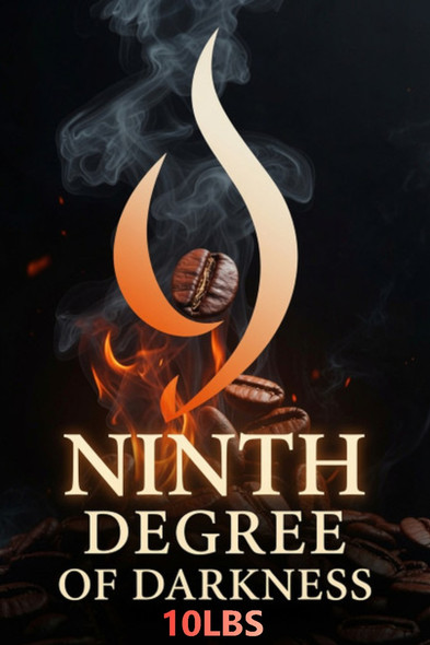 Ninth Degree of Darkness — our boldest ultra-dark roast yet. Intensely smoky, full-bodied, and rich with notes of baker’s chocolate, roasted nuts, and a long, lingering finish. Zero acidity. Roast Level 9 from Old Crown Coffee.