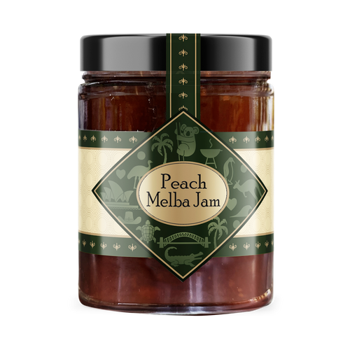 Peach Melba Jam
Maxwells Treats
Australian
Aussie 
Gourmet