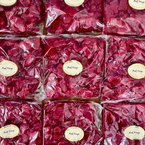 Red Frogs.
Raspberry Frogs. 
The Treat Factory