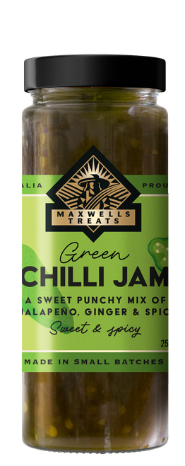 maxwells-treats-green-chilli-jam-australian-made maxwells-treats-green-chilli-jam-australian-made