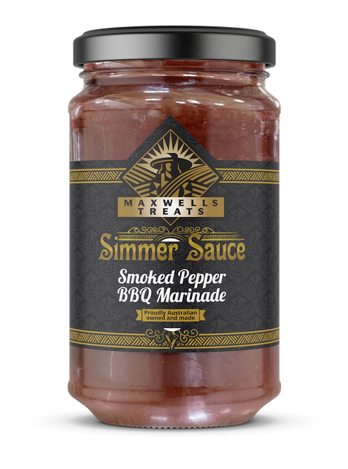 Smoked Pepper BBQ Marinade
Simmer Sauce
Maxwells Treats
Maxwell's Treats
The Treat Factory