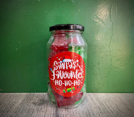 Santa loves Red and Green Frogs. 
Santas Favourites.