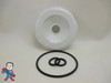 Dimension One D1 D-1 Diverter Cap & O-Ring Kit White Spa Hot Tub Part