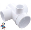 Jet Body, Pentair, 2 Port, Diverter Jet Body, Water, 1 1/2" Slip X 1 1/2" Slip, 1" Air Slip