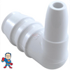 Orifice Fitting, 90 degree, G&G, use with Micro Jet Body, 1/4" Orifice x 3/4" Barb