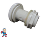 Air Control Valve 1-1/16" Hole Size , 2" Face Diameter, Smooth White, 1/2" Plumbing Connection
