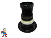 Jet Internal, Waterway, Dual Flo, Diverter Jet, 4-3/4" face diameter, Swim Jet, Smooth, Black