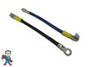 Set of (2) Jumper Wire, Heater Element, 10 gauge x 4", Relay to Heater, Loop and Spade Connector