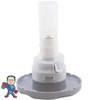 Jet Internal, CMP, Hurricane, 2" face diameter, Directional, 5 Scallop, Gray