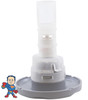 Jet Internal, CMP, Hurricane, 2" face diameter, Directional, 5 Scallop, Gray