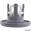 Waterway Adjustable Mini Jet Internal Assembly - 2-5/8" Face Diameter, Directional, Smooth, Gray