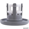 Waterway Adjustable Mini Jet Internal Assembly - 2-5/8" Face Diameter, Directional, Smooth, Gray