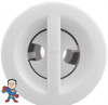 Jet Internal, Pentair Euro, 1-1/2" face diameter, Swirl,with Wall Fitting, White