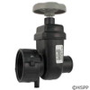 NLA Gate Valve, Waterway, 1-1/2"fbt x 1-1/2"sb x 3/8"b