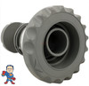 Jet Internal, Waterway, Quad Flo, Diverter Jet, 4-3/4" face diameter, Swim Jet, Deluxe Scalloped, Gray