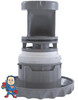 Jet Internal, Waterway, Quad Flo, Diverter Jet, 4-3/4" face diameter, Swim Jet, Deluxe Scalloped, Gray