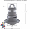 This is the basic measurements of a  Waterway Poly Jet  3-3/8" face diameter... The one you see in this picture has a angled back but some have a square back as well as illustrated by the Type 11 line. also some faces are 3 3/8" up to over 4".. Most of the larger faced jets are no longer available.