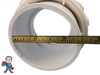 Pump Union 2" Threaded  x 2" Slip The Slip fitting measures 2 3/8" ID so the pipe that glues in will measure 2 3/8" OD