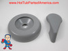 Spa Hot Tub Diverter Reinforced Handle Cap 3 5/8" Gray Smooth Universal Hot Tub