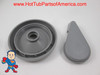 Spa Hot Tub Diverter Reinforced Handle Cap 3 5/8" Gray Smooth Universal Hot Tub