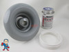 Nordic Hot Tub Retrofit 5 1/4" Jet with Glue Kit Gray Large VSR Spa How To Video