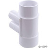 Hot Tub Manifold 2" Slip x 2" SPG with 4 Port 3/4" Flow Through Design