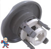 Jet Internal, Waterway, Adjustable, Mini Jet, 2-5/8" face diameter, Directional, 5 Scallop, Gray