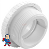 Eyeball Fitting, CMP, 1-1/2"male pipe thread, 2-3/8 face diameter, 1"Orifice, White