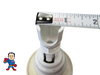 Jet Internal, Waterway, Poly Storm, 3-3/8" Face Diameter, Massage 7 Hole, Texture Scallop, White