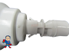Jet Internal, Waterway, Poly Storm, 3-3/8" Face Diameter, Massage 7 Hole, Texture Scallop, White